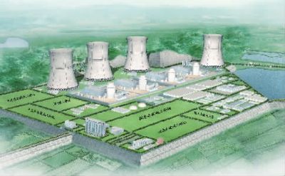 小墨山核電廠(chǎng)效果圖。（本版圖片由湖南核電有限公司提供）